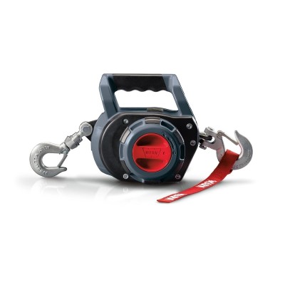 Verricello Warn Drill con Capacità di Sollevamento di 245 kg, Cavo in Tessile da 9.14 metri e Adattatore per Avvitatore