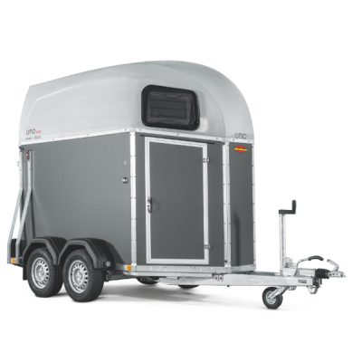 Trailer trasporto cavalli un posto Boeckmann Uno Esprit Silver + Black