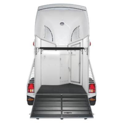 Trailer trasporto cavalli un posto Boeckmann Uno Esprit Silver + Black