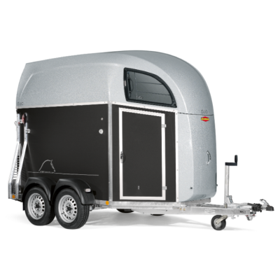 Trailer trasporto cavalli Boeckmann DUO R in Playwood con Selleria due posti