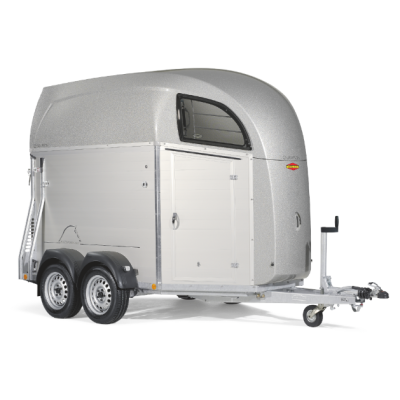 Trailer trasporto cavalli due posti in alluminio Boeckmann Champion R con Selleria inglese