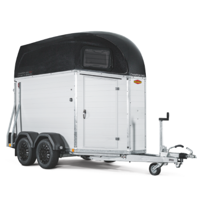 Trailer trasporto cavalli un posto Boeckmann Uno Champion Esprit Silver + Black