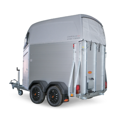Trailer trasporto cavalli un posto Boeckmann Uno Champion Esprit Silver + Black