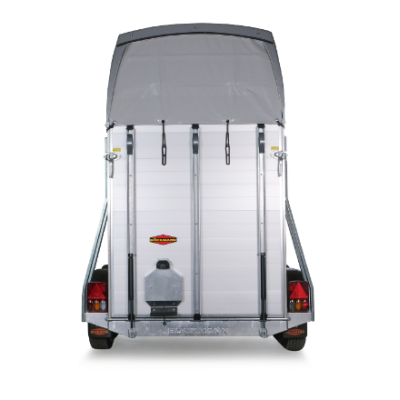 Trailer trasporto cavalli un posto Boeckmann Uno Champion Esprit Silver + Black