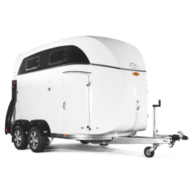 Trailer cavalli Boeckmann GRAND MASTER SKA-WCF per 2 cavalli in vetroresina