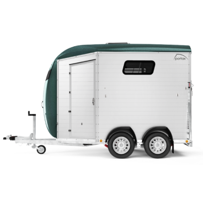 Trailer trasporto cavalli Boeckmann Portax K in Alluminio Due Posti