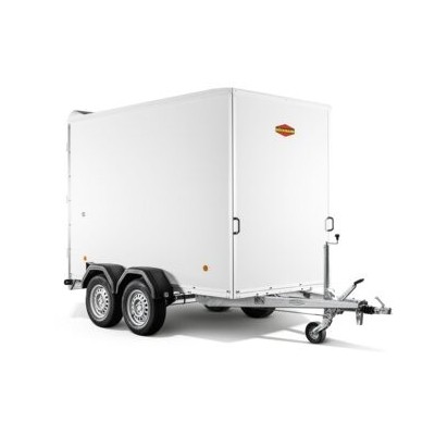 Rimorchio carrello auto furgonato mono asse