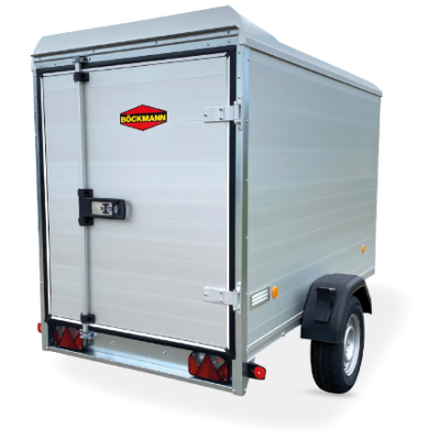 Rimorchio carrello auto furgonato mono asse