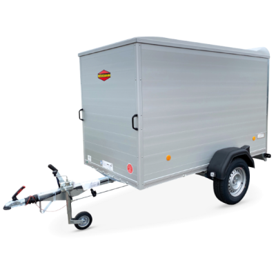 Rimorchio carrello auto furgonato mono asse