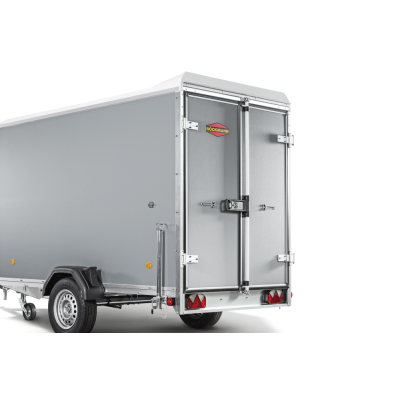 Rimorchio carrello auto furgonato mono asse