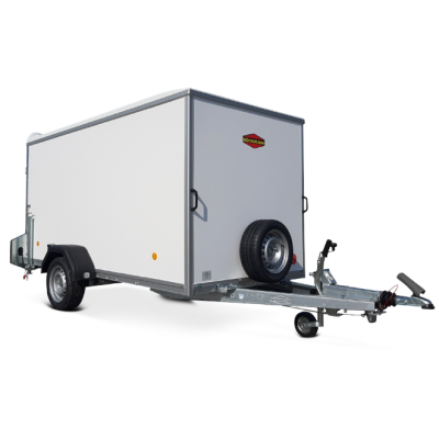 Rimorchio carrello auto furgonato mono asse