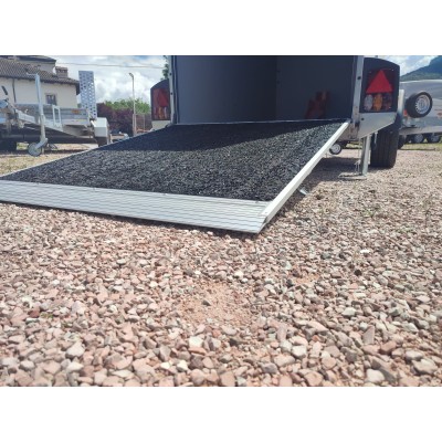 Rimorchio carrello auto furgonato mono asse
