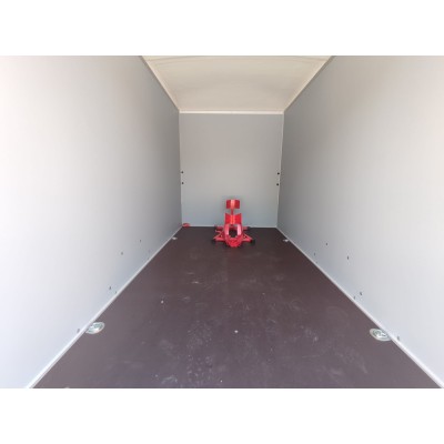 Rimorchio carrello auto furgonato mono asse