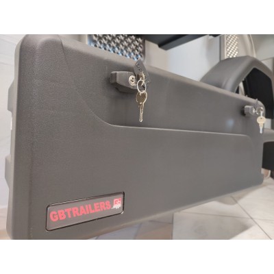 Cassetta porta oggetti XL per cinghie e attrezzi in plastica per rimorchio carrello appendice