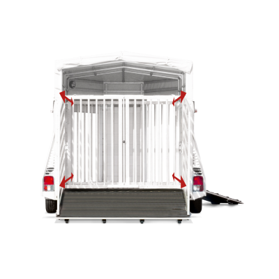 Trailer Trasporto Animali VH3016 Boeckmann in Playwood