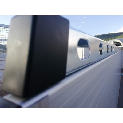 Carrello rimorchio appendice  auto monoasse in alluminio Boeckmann