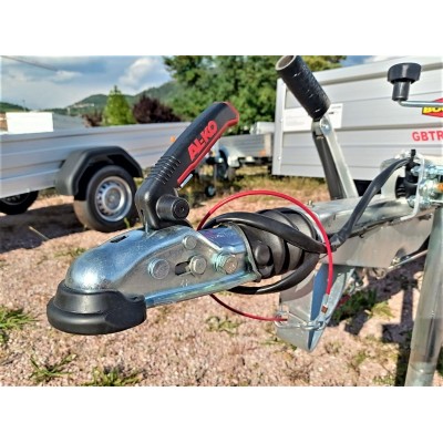 Carrello rimorchio appendice  auto monoasse in alluminio Boeckmann