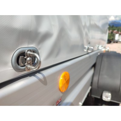 Carrello rimorchio appendice  auto monoasse in alluminio Boeckmann