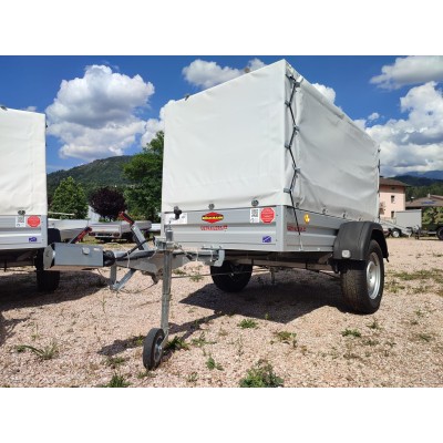 Carrello rimorchio appendice  auto monoasse in alluminio Boeckmann