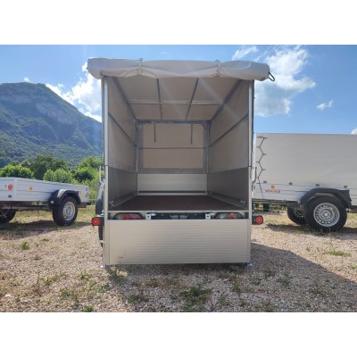 Carrello rimorchio appendice  auto monoasse in alluminio Boeckmann