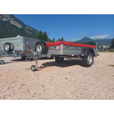 Carrello rimorchio appendice  auto monoasse in alluminio Boeckmann
