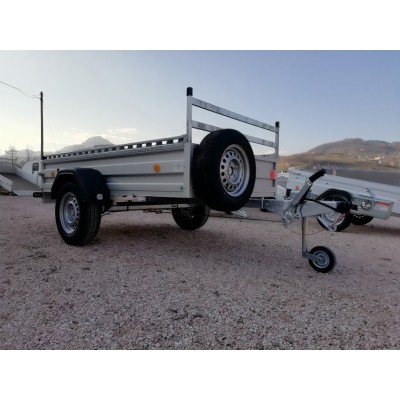Carrello rimorchio appendice  auto monoasse in alluminio Boeckmann