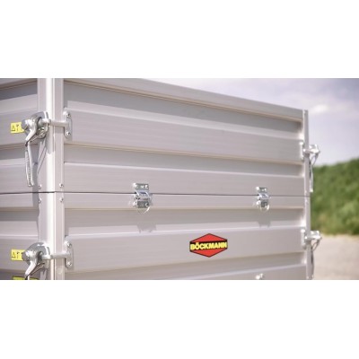 Carrello rimorchio appendice  auto monoasse in alluminio Boeckmann