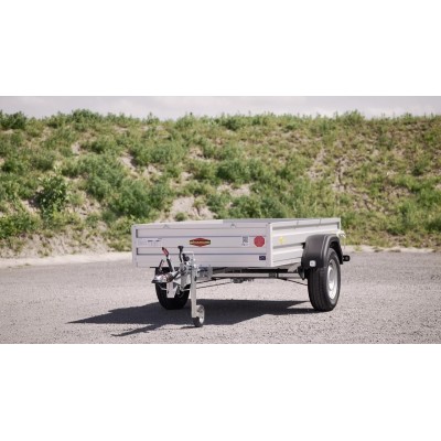 Carrello rimorchio appendice  auto monoasse in alluminio Boeckmann