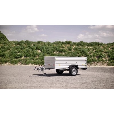 Carrello rimorchio appendice  auto monoasse in alluminio Boeckmann