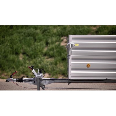 Carrello rimorchio appendice  auto monoasse in alluminio Boeckmann