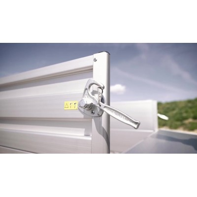 Carrello rimorchio appendice  auto monoasse in alluminio Boeckmann