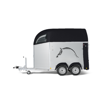 Trailer trasporto cavalli in alluminio Boeckmann Champion C Western con Selleria