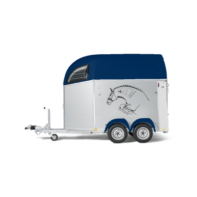 Trailer trasporto cavalli in alluminio Boeckmann Champion C Western con Selleria