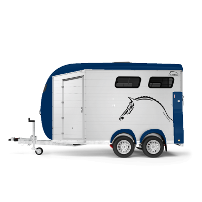 Trailer trasporto cavalli Due Posti Boeckmann Portax LK in Alluminio