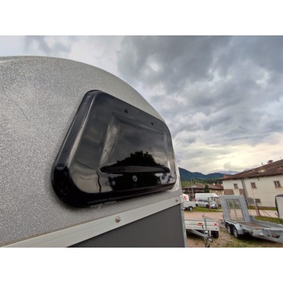 Trailer trasporto cavalli Boeckmann DUO ESPRIT Silver + Black due posti