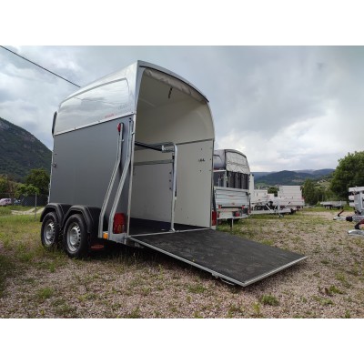 Trailer trasporto cavalli Boeckmann DUO ESPRIT Silver + Black due posti
