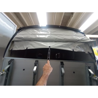 Trailer trasporto cavalli due posti in alluminio Boeckmann Champion Esprit Silver + Black