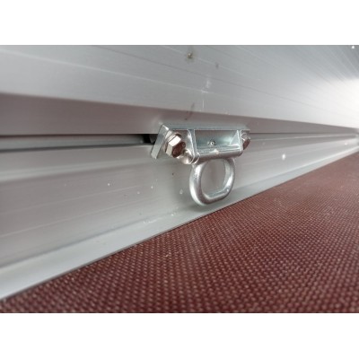 Carrello rimorchio auto mono asse con sponde in alluminio frenato
