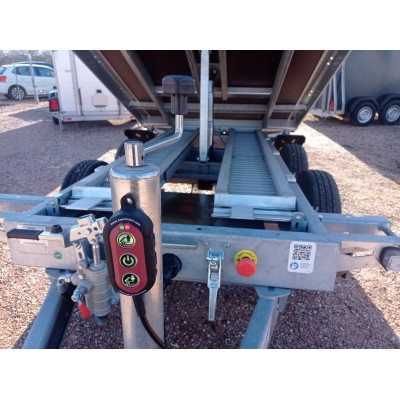 Pronta consegna carrello rimorchio auto ribaltabile tri-latterale