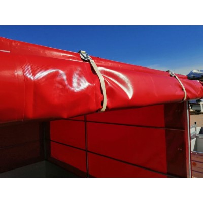 Carrello rimorchio auto frenato mono asse con sponde in alluminio