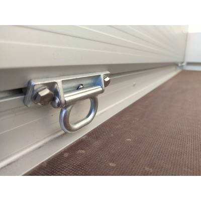 Carrello rimorchio auto frenato mono asse con sponde in alluminio