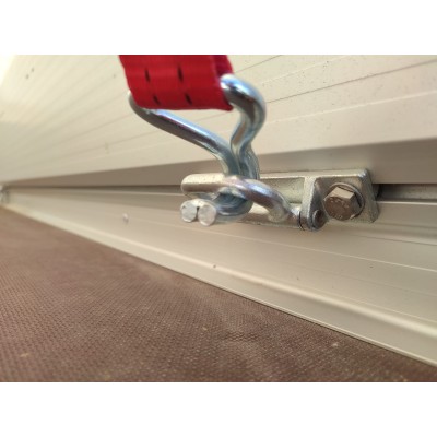 Carrello rimorchio auto frenato mono asse con sponde in alluminio